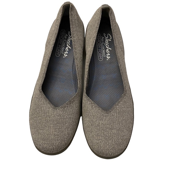 Skechers Memory Foam Kiss Canoodle Gray Slip on Flats.  Size 9.5 - Picture 3 of 6